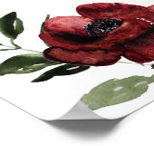 Rustic Zomer Bloemengruwelijk Engagement Feest Wel Poster (Hoek)