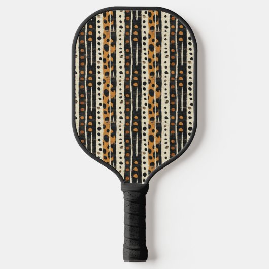 Rustic Zuidwestelijke Streeppatroon (3) Pickleball Paddle (Voorkant)