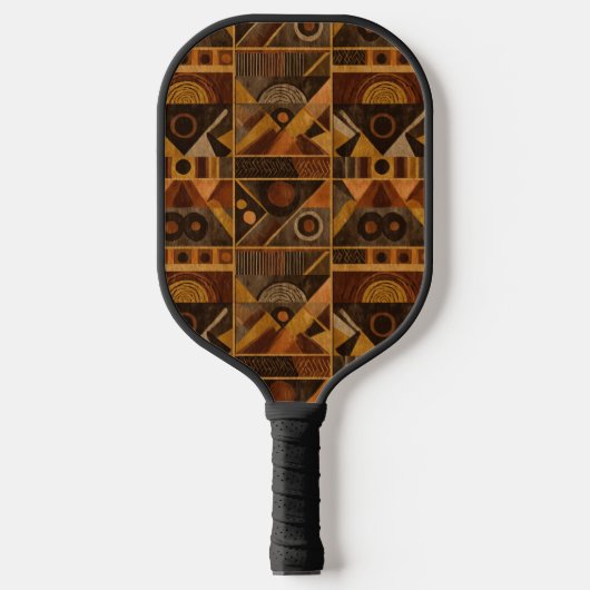 Rustic Zuidwestelijke Streeppatroon (4) Pickleball Paddle (Voorkant)