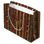 Rustic Zuidwestelijke Streeppatroon (5) Groot Cadeauzakje (Achterkant Gekanteld)