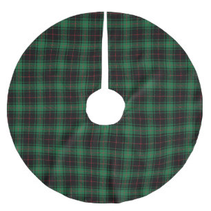 Rustic zwart groen rood tartan ruitpatroon kerstboom rok