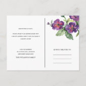 RUSTIC ZWARTE FLORAL BIRD HUIS DIE NIEUW ADRES BEW AANKONDIGINGSKAART (Achterkant)