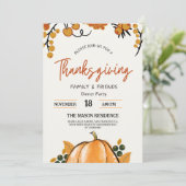 Rustica de Calabaza de Acción de Gracia Kaart (Staand voorkant)