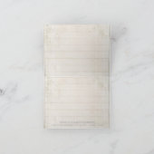 Rusticale bedankbriefjes bruidsfeestje Elegante ro Bedankkaart (Binnen)