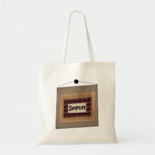 Rusticale Minimalistische Kunstbord Vereenvoudig Tote Bag
