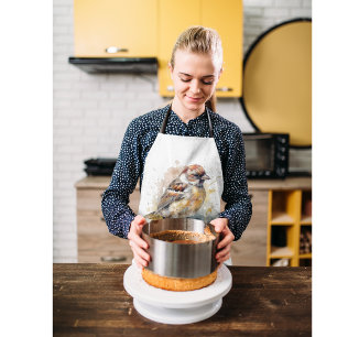 Rusticale Waterverf Mus, op maat Schort