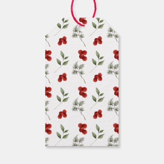 RusticWinter Christmas Girl Baby shower Uitnodigin Cadeaulabel (Achterkant)