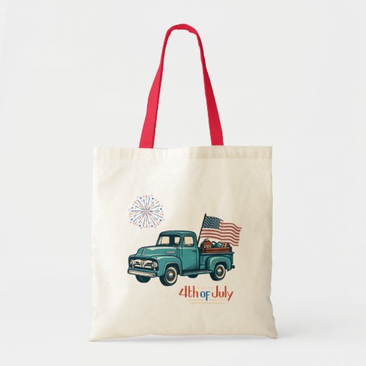 Rustiek/ 4 juli tote bag (Voorkant)