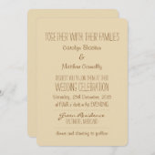 Rustiek | | Aankondiging bruine weddenschap (Voorkant / Achterkant)