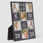 Rustiek Afstuderen Custom Unique 6 Foto Afstuderen Fotoplaat (Zijkant)