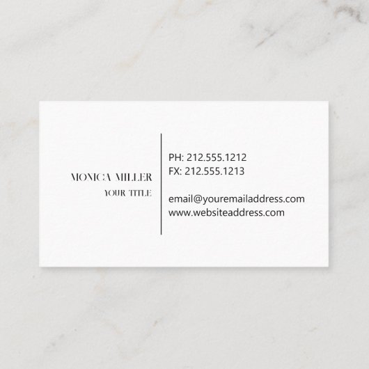 Rustiek anker logo visitekaartje (Achterkant)