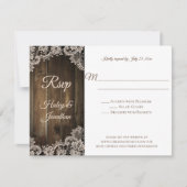 Rustiek Antiek Kant en Schuur Hout RSVP (Voorkant)