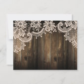 Rustiek Antiek Kant en Schuur Hout RSVP (Achterkant)