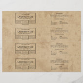 Rustiek Apotheker Zeep Bar Bellyband Label (Voorkant)