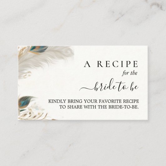 Rustiek Aziatisch Sky Cloud Peacock Vrijgezellenfe Informatiekaartje (Voorkant)