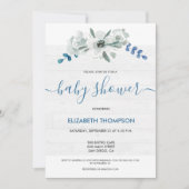 Rustiek Baby shower Custom Waterverf bloemenhout (Voorkant)