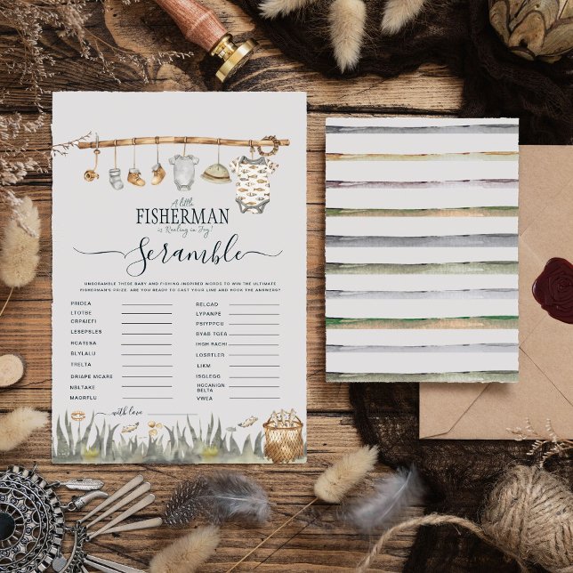 Rustiek Baby shower Word Scramble Reel Fun Gevist (Creator heeft geüpload)