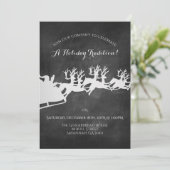 Rustiek Bedrijf Kerstmis Feest Kaart (Staand voorkant)