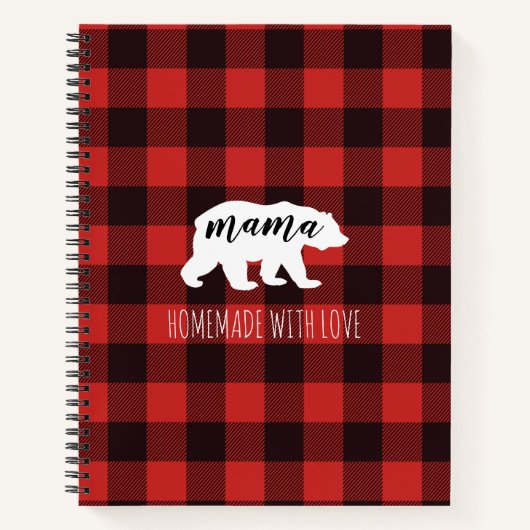 Rustiek Beer Mama Zelfgemaakt met Liefde Recepten Notitieboek (Voorkant)