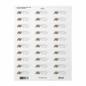 Rustiek Beer retour adreslabels Etiket (Full Sheet)
