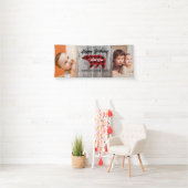 Rustiek Beer Wild One Boy 1st Birthday Party Foto Spandoek (Insitu)