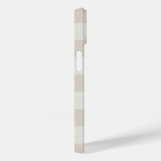 Rustiek Beige Buffel Check Monogram Case-Mate iPhone Case (Achterkant / Rechts)