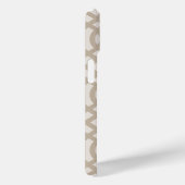 Rustiek Beige Trellis Monogram Case-Mate iPhone Case (Achterkant / Rechts)