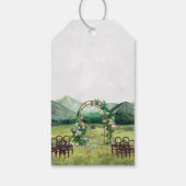 rustiek bergbos | Huwelijk Dank u Cadeaulabel (Achterkant)