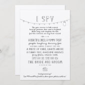 Rustiek Bewerkbaar Instagram Trouw-I Spy-Spel (Voorkant / Achterkant)