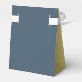 Rustiek blad bloemenbruiloft bedankdoosjes (Achterkant)