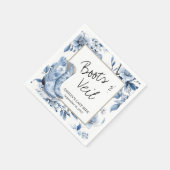 Rustiek Blauw Bloemen Cowgirl Trouwservetten - Laa Servet (Hoek)