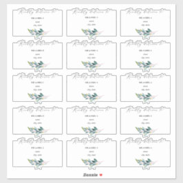 Rustiek Blauw Gom Eucalyptus Gastadres Sticker