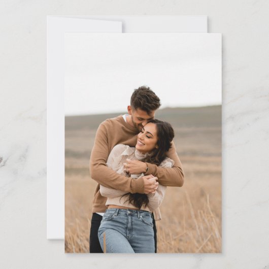 Rustiek Blauw Mexicaanse bruiloft foto uitnodiging (Achterkant)