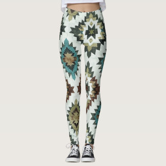 Rustiek Blauw Westerne Leggings
