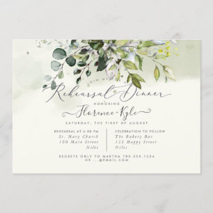 Rustiek Blauwe Gom Eucalyptus, repetitiediner Kaart