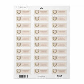 Rustiek Bloemen Herfst Herfst Bruiloft Retouradres Etiket (Full Sheet)