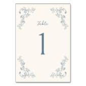 Rustiek Bloemen Lijst Bruiloft Kaart (Voorkant)