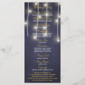 Rustiek bloemenbordeaux krijtbord bruiloft program programma (Achterkant)