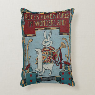 Rustiek boek Hoesje kussen Alice in Wonderland