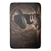 Rustiek  boerderij cowboylaarzen western land badmat (Voorkant Verticaal)