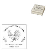 Rustiek Boerderij  Egg Karton Rubberstempel (Gestempeld)