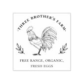 Rustiek Boerderij  Egg Karton Rubberstempel (Afrduk)