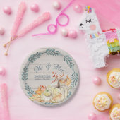 Rustiek Boerderij herfst bladeren bruiloft Waterve Papieren Bordje (Feest)