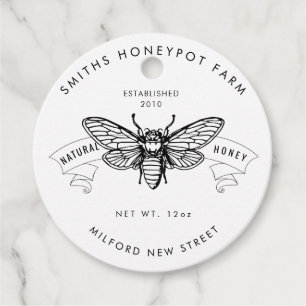 Rustiek Boerderij winkel honingpot label kleine be