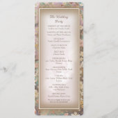 Rustiek Boho Floral Wedding Flat Programma (Achterkant)