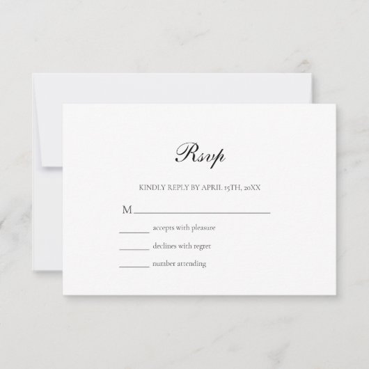 Rustiek Bos en Berg Bruiloft QR Code RSVP Kaartje (Voorkant)