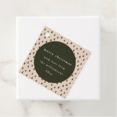 Rustiek Bos Groene Kerstbomen Cadeau van Bedankjes Labels (In situ)