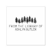 Rustiek Bos Persoonlijke Bibliotheek Boekstempel Zelfinktende Stempel (Design)