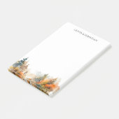 Rustiek bosgebied herfstbos post-it® notes (Schuin)