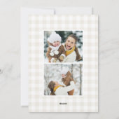 Rustiek Bough | Waterverf Kerstfoto Feestdagenkaart (Achterkant)